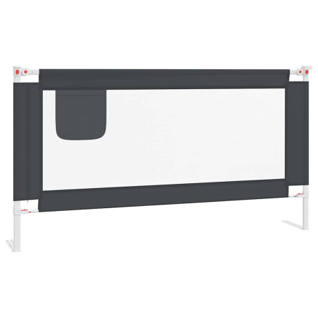 vidaXL Bedhekje peuter 160x25 cm stof donkergrijs afbeelding2 - 1