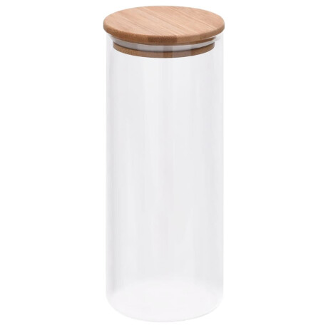 vidaXL Opbergpotten met bamboe deksel 6 st 1000 ml glas afbeelding2 - 1