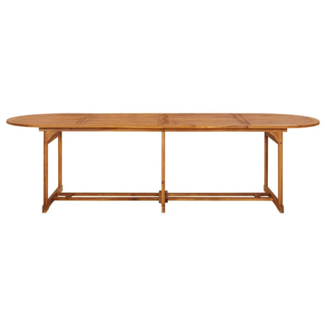 vidaXL Tuintafel 280x90x75 cm massief acaciahout afbeelding2 - 1
