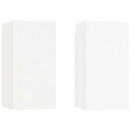 vidaXL Tv-meubelen 2 st 30,5x30x60 cm bewerkt hout wit afbeelding2 - 1