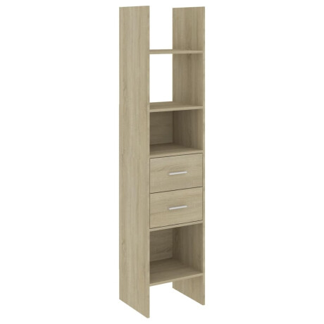 vidaXL Boekenkast 40x35x180 cm bewerkt hout sonoma eikenkleurig afbeelding2 - 1