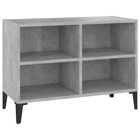 vidaXL Tv-meubel met metalen poten 69,5x30x50 cm betongrijs afbeelding2 - 1