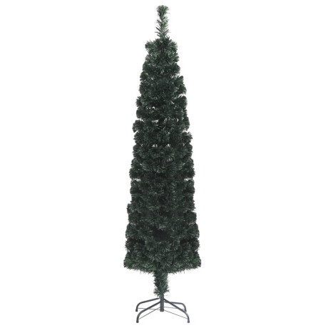 vidaXL Kunstkerstboom met standaard smal 150 cm glasvezel afbeelding2 - 1