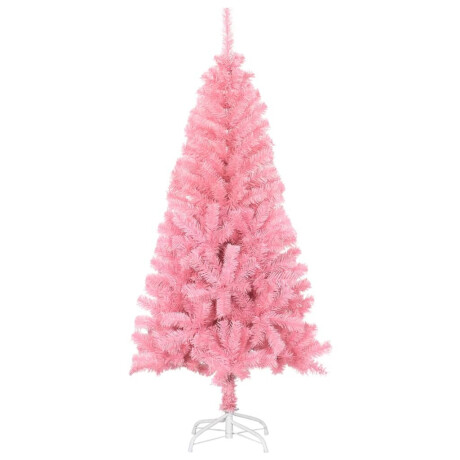 vidaXL Kunstkerstboom met standaard 120 cm PVC roze afbeelding2 - 1
