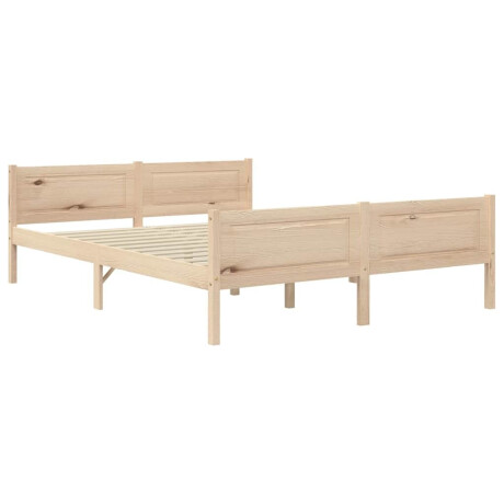 vidaXL Bedframe massief grenenhout 140x200 cm afbeelding2 - 1