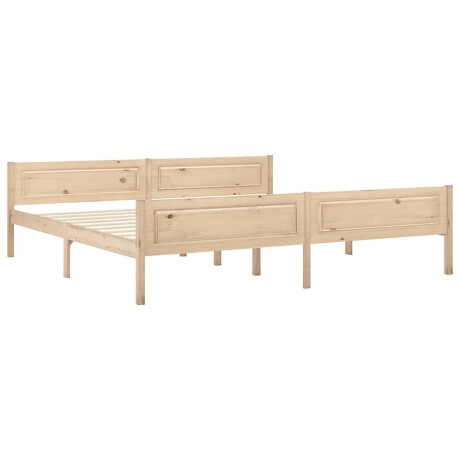 vidaXL Bedframe massief grenenhout 200x200 cm afbeelding2 - 1