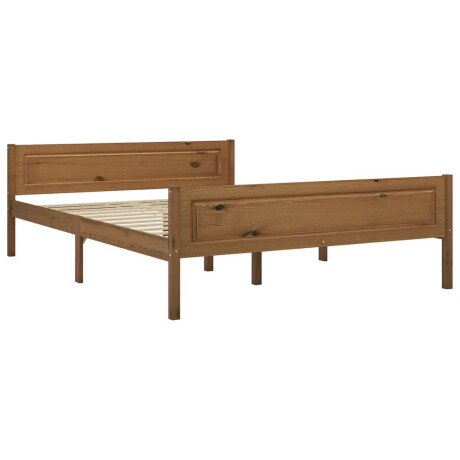 vidaXL Bedframe massief grenenhout honingbruin 120x200 cm afbeelding2 - 1