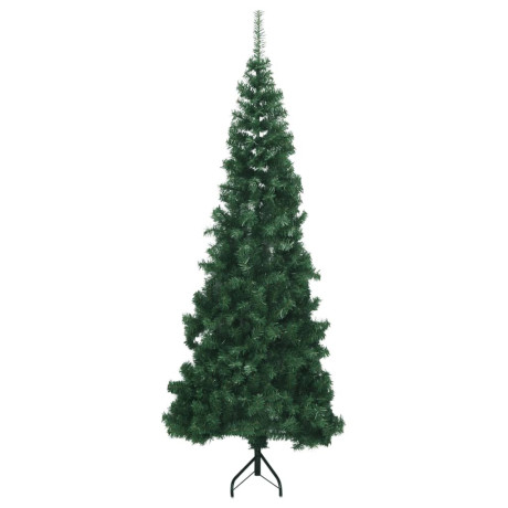 vidaXL Kunstkerstboom hoek 210 cm PVC groen afbeelding2 - 1