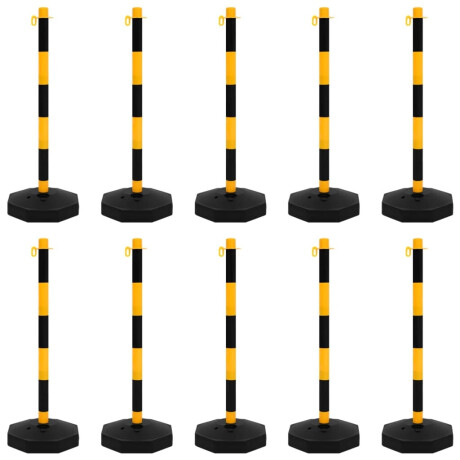 vidaXL Kettingpalenset met kunststof ketting 10 m afbeelding2 - 1