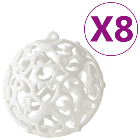 vidaXL 100-delige Kerstballenset wit afbeelding2 - 1