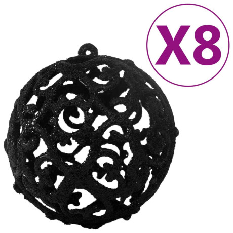 vidaXL 100-delige Kerstballenset zwart afbeelding2 - 1