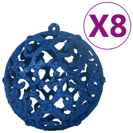 vidaXL 100-delige Kerstballenset blauw afbeelding2 - 1