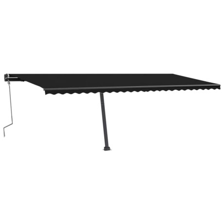 vidaXL Luifel vrijstaand handmatig uittrekbaar 600x300 cm antraciet afbeelding2 - 1