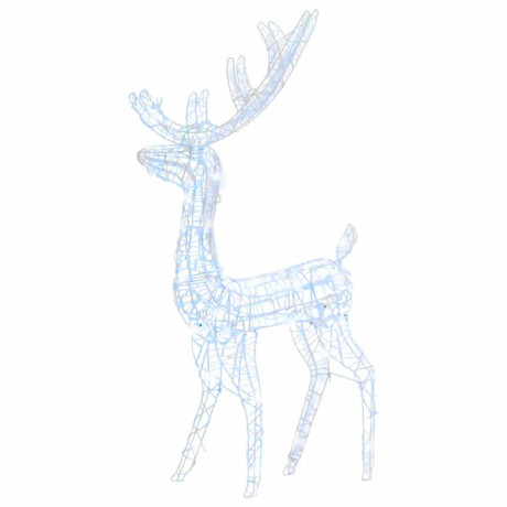 vidaXL Kerstversiering rendier 140 LED's koudwit 120 cm acryl afbeelding2 - 1