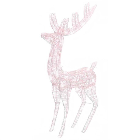 vidaXL Kerstdecoratie rendier 250 LED's warmwit 180 cm acryl afbeelding2 - 1