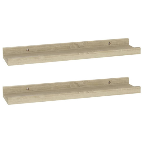 vidaXL Wandschappen 2 st 40x9x3 cm sonoma eikenkleurig afbeelding2 - 1