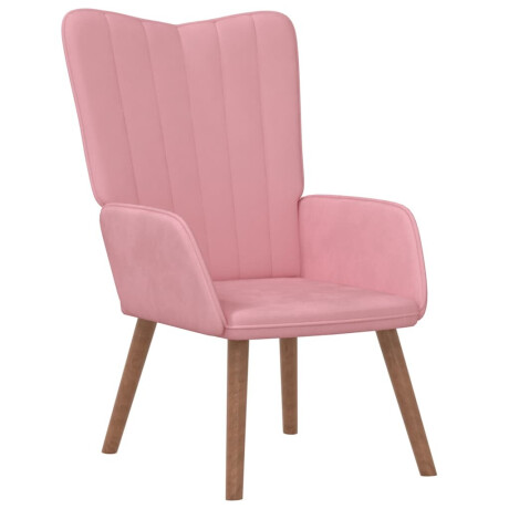 vidaXL Relaxstoel fluweel roze afbeelding2 - 1