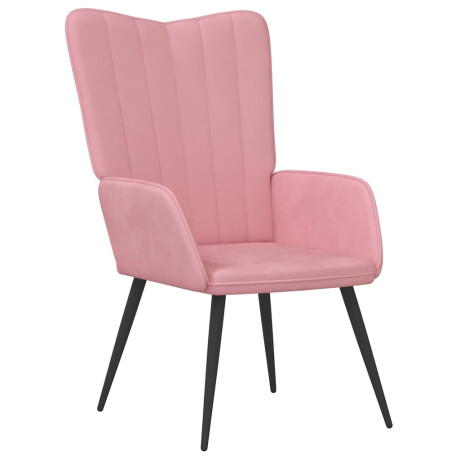 vidaXL Relaxstoel fluweel roze afbeelding2 - 1