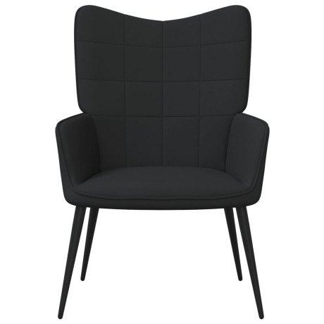 vidaXL Relaxstoel stof zwart afbeelding2 - 1