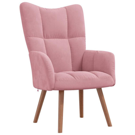 vidaXL Relaxstoel fluweel roze afbeelding2 - 1