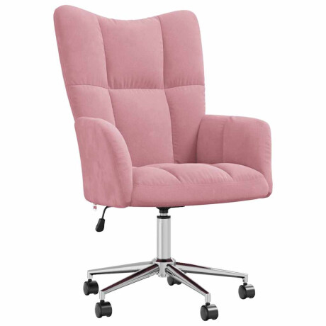 vidaXL Relaxstoel fluweel roze afbeelding2 - 1