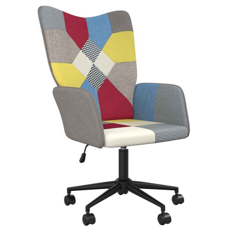 vidaXL Relaxstoel patchwork stof afbeelding2 - 1
