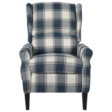 vidaXL Fauteuil stof blauw afbeelding2 - 1