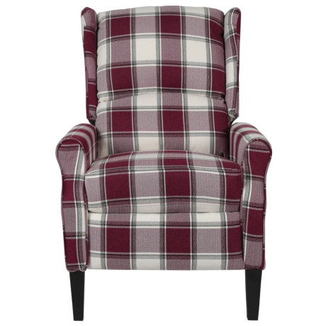 vidaXL fauteuil stof rood afbeelding2 - 1