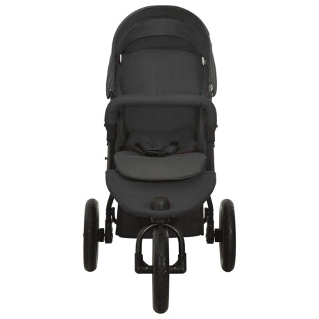 vidaXL Kinderwagen staal antracietkleurig afbeelding2 - 1
