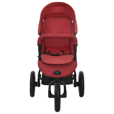 vidaXL Kinderwagen staal rood afbeelding2 - 1