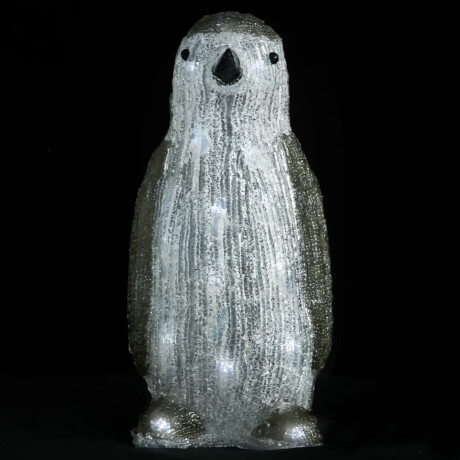 vidaXL Kerstfiguur pinguïn LED binnen en buiten 30 cm acryl afbeelding2 - 1