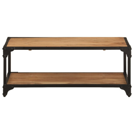 vidaXL Salontafel 90x45x35 cm massief acaciahout afbeelding2 - 1