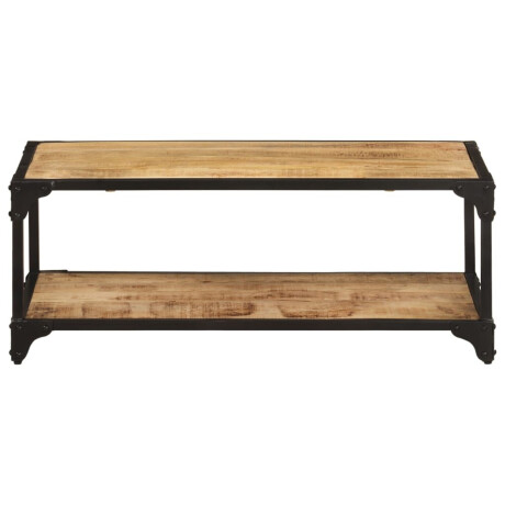 vidaXL Salontafel 90x45x35 cm massief ruw mangohout afbeelding2 - 1