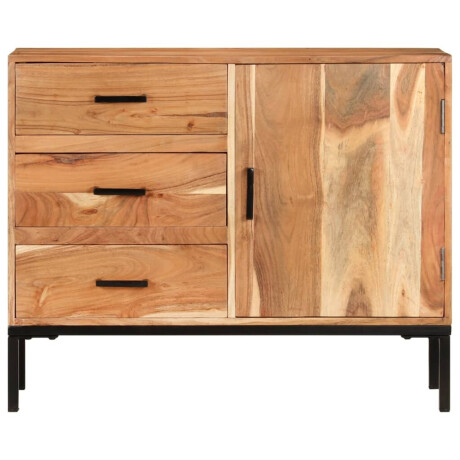vidaXL Dressoir 88x30x73 cm massief acaciahout afbeelding2 - 1