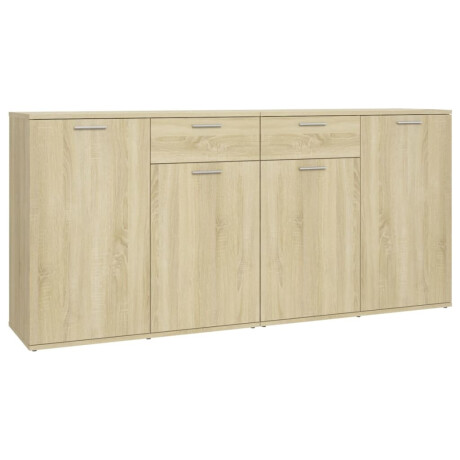 vidaXL Dressoir 160x36x75 cm bewerkt hout sonoma eikenkleurig afbeelding2 - 1