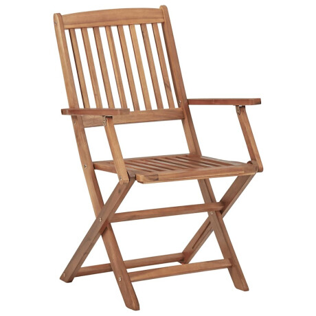 vidaXL Tuinstoelen 8 st inklapbaar met kussens massief acaciahout afbeelding2 - 1