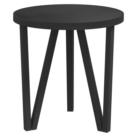 vidaXL Salontafel Ø35 cm MDF zwart afbeelding2 - 1