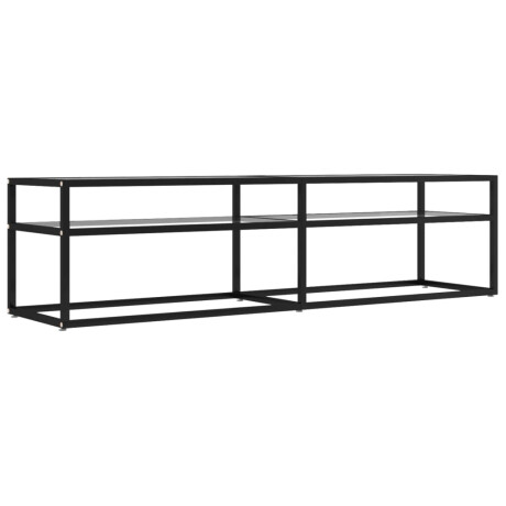 vidaXL Tv-meubel 160x40x40,5 cm gehard glas transparant afbeelding2 - 1