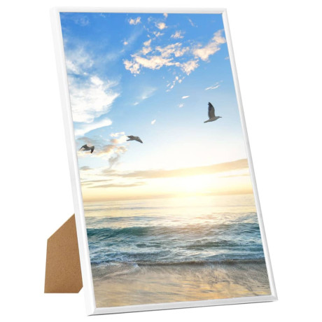 vidaXL Fotolijsten 5 st voor tafel 21x29,7 cm MDF wit afbeelding2 - 1