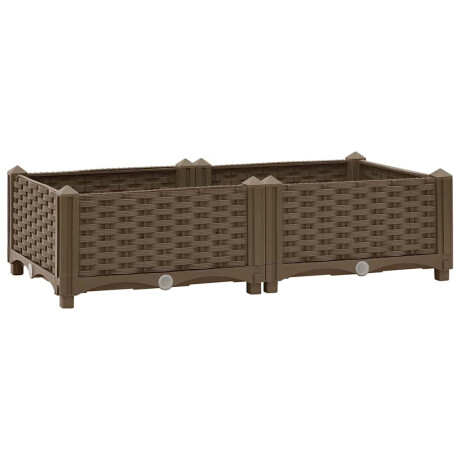 vidaXL Plantenbak verhoogd 80x40x23 cm polypropyleen afbeelding2 - 1
