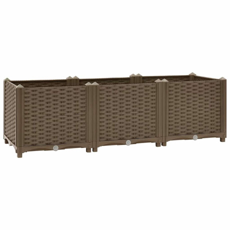 vidaXL Verhoogd bed 120x40x38 cm polypropyleen afbeelding2 - 1