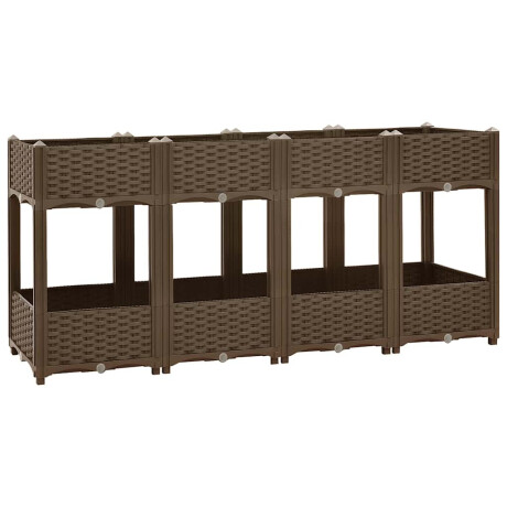 vidaXL Plantenbak verhoogd 160x40x71 cm polypropyleen afbeelding2 - 1