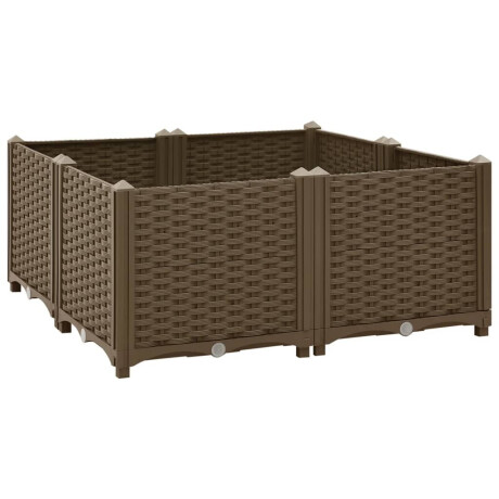 vidaXL Plantenbak verhoogd 80x80x38 cm polypropyleen afbeelding2 - 1