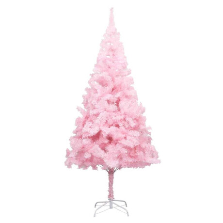 vidaXL Kunstkerstboom met verlichting en kerstballen 240 cm PVC roze afbeelding2 - 1