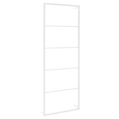 vidaXL Handdoekenrek 45x10x115 cm staal wit afbeelding2 - 1