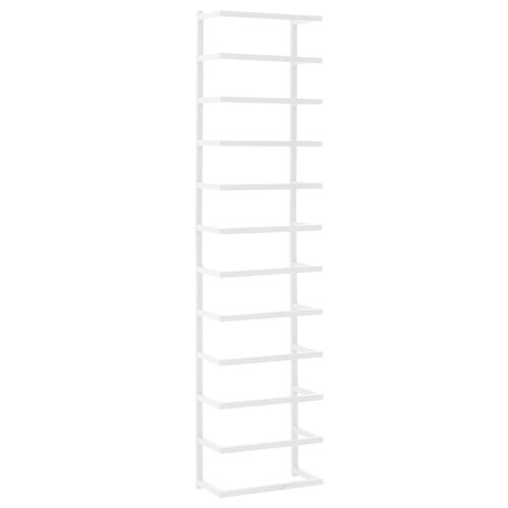 vidaXL Handdoekenrek 24x12x96 cm staal wit afbeelding2 - 1