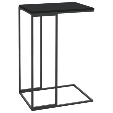 vidaXL Bijzettafel 40x30x59 cm bewerkt hout zwart afbeelding2 - 1