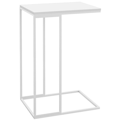 vidaXL Bijzettafel 40x30x59 cm bewerkt hout wit afbeelding2 - 1
