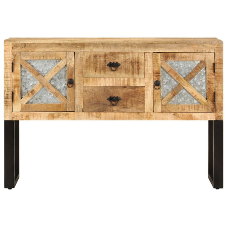 vidaXL Dressoir 110x30x74 cm ruw mangohout afbeelding2 - 1