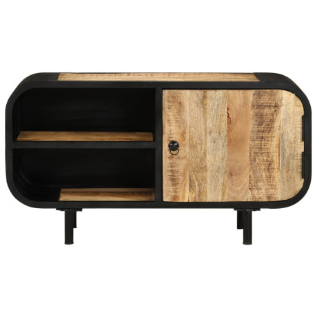 vidaXL Tv-meubel 90x30x48 cm ruw mangohout afbeelding2 - 1